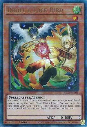 Image of Droll & Lock Bird (Alternate Art) (PUR) [RA02-EN006] Prismatic Ultimate Rare