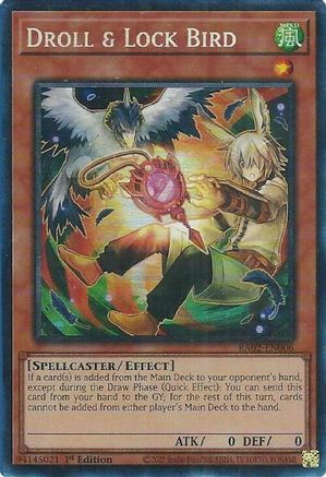 Image of Droll & Lock Bird (Alternate Art) (PCR) [RA02-EN006] Prismatic Collector's Rare