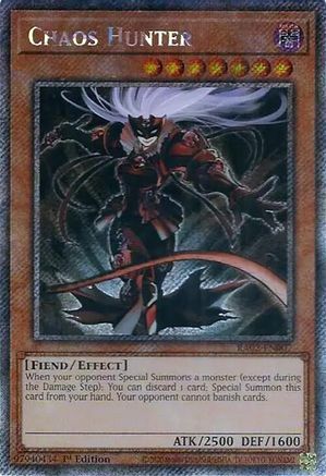 Image of Chaos Hunter (Platinum Secret Rare) [RA02-EN007] Platinum Secret Rare