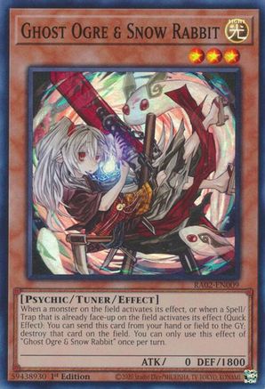 Image of Ghost Ogre & Snow Rabbit (Alternate Art) [RA02-EN009] Super Rare