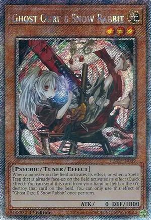 Image of Ghost Ogre & Snow Rabbit (Alternate Art) (Platinum Secret Rare) [RA02-EN009] Platinum Secret Rare