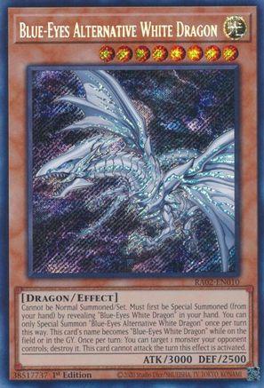 Image of Blue-Eyes Alternative White Dragon (Secret Rare) [RA02-EN010] Secret Rare