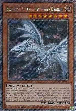 Image of Blue-Eyes Alternative White Dragon (Platinum Secret Rare) [RA02-EN010] Platinum Secret Rare