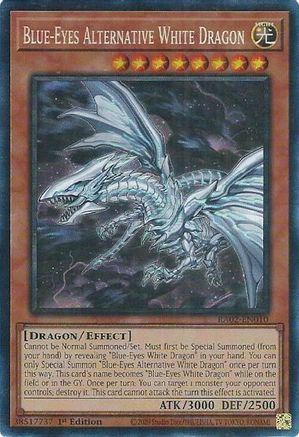 Image of Blue-Eyes Alternative White Dragon (PCR) [RA02-EN010] Prismatic Collector's Rare