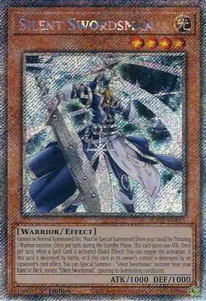 Image of Silent Swordsman (Platinum Secret Rare) [RA02-EN011] Platinum Secret Rare