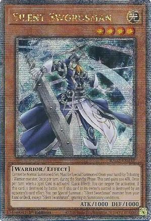 Image of Silent Swordsman (Quarter Century Secret Rare) [RA02-EN011] Quarter Century Secret Rare