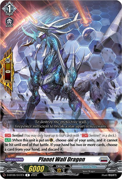 Image of Planet Wall Dragon (D-BT06/047EN) [Blazing Dragon Reborn]