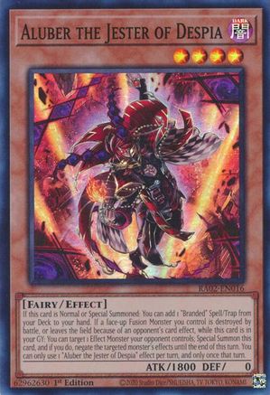 Image of Aluber the Jester of Despia [RA02-EN016] Super Rare