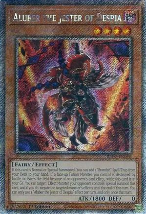 Image of Aluber the Jester of Despia (Platinum Secret Rare) [RA02-EN016] Platinum Secret Rare
