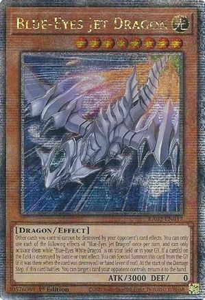 Image of Blue-Eyes Jet Dragon (Quarter Century Secret Rare) [RA02-EN017] Quarter Century Secret Rare