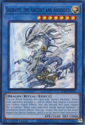 Image of Sauravis, the Ancient and Ascended [RA02-EN019] Super Rare