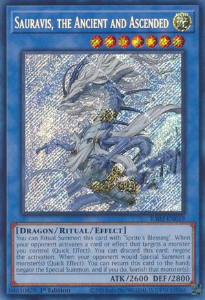 Image of Sauravis, the Ancient and Ascended (Secret Rare) [RA02-EN019] Secret Rare