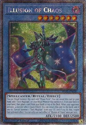 Image of Illusion of Chaos (Platinum Secret Rare) [RA02-EN020] Platinum Secret Rare