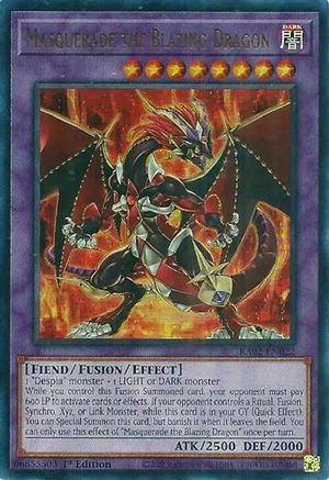 Image of Masquerade the Blazing Dragon (UR) [RA02-EN022] Ultra Rare
