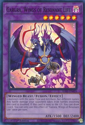 Image of Garura, Wings of Resonant Life [RA02-EN024] Super Rare
