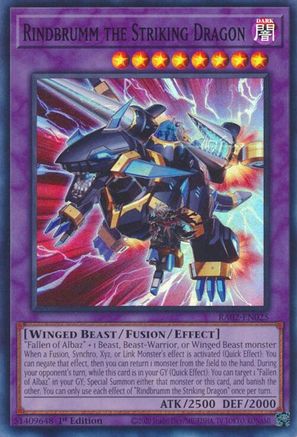 Image of Rindbrumm the Striking Dragon [RA02-EN025] Super Rare