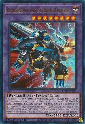 Image of Rindbrumm the Striking Dragon (UR) [RA02-EN025] Ultra Rare