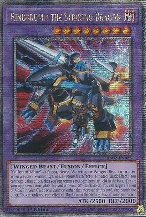Image of Rindbrumm the Striking Dragon (Quarter Century Secret Rare) [RA02-EN025] Quarter Century Secret Rare
