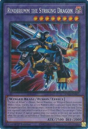 Image of Rindbrumm the Striking Dragon (PCR) [RA02-EN025] Prismatic Collector's Rare