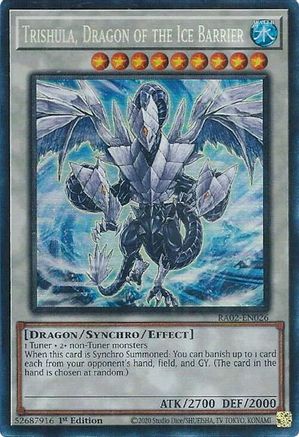 Image of Trishula, Dragon of the Ice Barrier (PCR) [RA02-EN026] Prismatic Collector's Rare