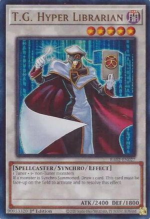 Image of T.G. Hyper Librarian (UR) [RA02-EN027] Ultra Rare