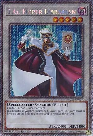 Image of T.G. Hyper Librarian (Platinum Secret Rare) [RA02-EN027] Platinum Secret Rare