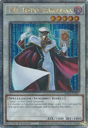 Image of T.G. Hyper Librarian (Quarter Century Secret Rare) [RA02-EN027] Quarter Century Secret Rare