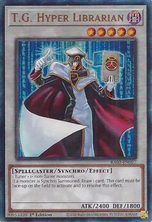 Image of T.G. Hyper Librarian (PUR) [RA02-EN027] Prismatic Ultimate Rare