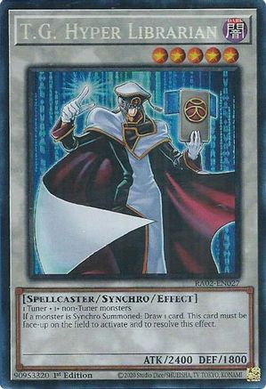 Image of T.G. Hyper Librarian (PCR) [RA02-EN027] Prismatic Collector's Rare