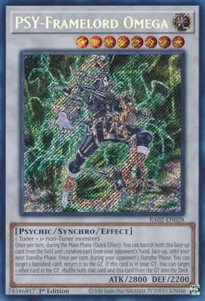 Image of PSY-Framelord Omega (Secret Rare) [RA02-EN028] Secret Rare