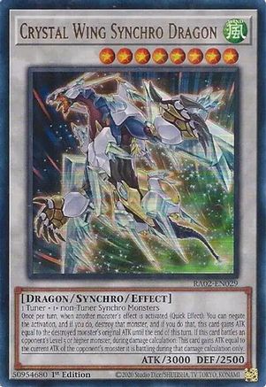 Image of Crystal Wing Synchro Dragon (UR) [RA02-EN029] Ultra Rare