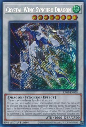 Image of Crystal Wing Synchro Dragon (Secret Rare) [RA02-EN029] Secret Rare
