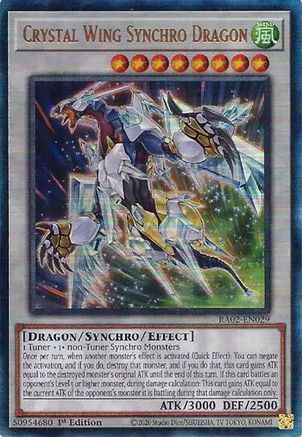 Image of Crystal Wing Synchro Dragon (PUR) [RA02-EN029] Prismatic Ultimate Rare