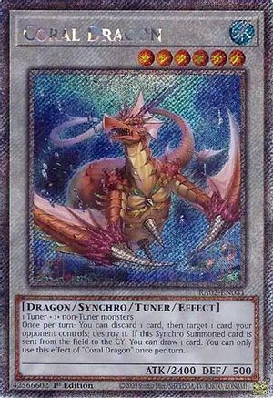 Image of Coral Dragon (Platinum Secret Rare) [RA02-EN031] Platinum Secret Rare
