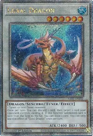Image of Coral Dragon (Quarter Century Secret Rare) [RA02-EN031] Quarter Century Secret Rare