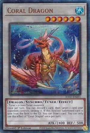 Image of Coral Dragon (PUR) [RA02-EN031] Prismatic Ultimate Rare