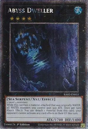 Image of Abyss Dweller (Platinum Secret Rare) [RA02-EN033] Platinum Secret Rare