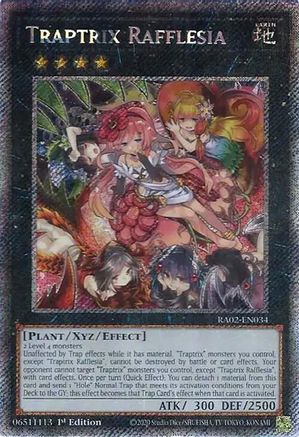 Image of Traptrix Rafflesia (Platinum Secret Rare) [RA02-EN034] Platinum Secret Rare