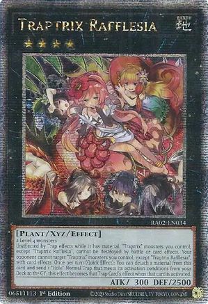 Image of Traptrix Rafflesia (Quarter Century Secret Rare) [RA02-EN034] Quarter Century Secret Rare