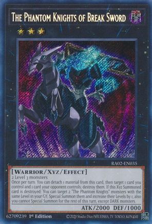 Image of The Phantom Knights of Break Sword (Secret Rare) [RA02-EN035] Secret Rare