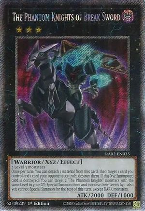 Image of The Phantom Knights of Break Sword (Platinum Secret Rare) [RA02-EN035] Platinum Secret Rare