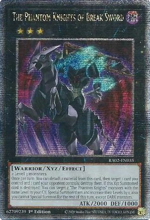Image of The Phantom Knights of Break Sword (Quarter Century Secret Rare) [RA02-EN035] Quarter Century Secret Rare