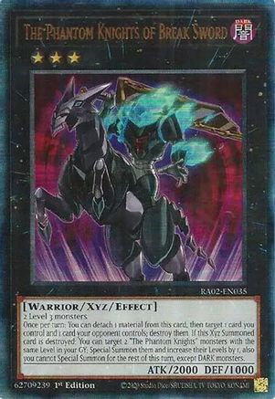 Image of The Phantom Knights of Break Sword (PUR) [RA02-EN035] Prismatic Ultimate Rare