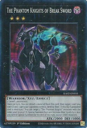 Image of The Phantom Knights of Break Sword (PCR) [RA02-EN035] Prismatic Collector's Rare