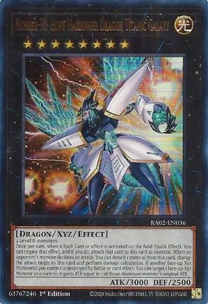 Image of Number 38: Hope Harbinger Dragon Titanic Galaxy (UR) [RA02-EN036] Ultra Rare