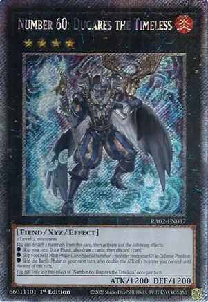Image of Number 60: Dugares the Timeless (Platinum Secret Rare) [RA02-EN037] Platinum Secret Rare