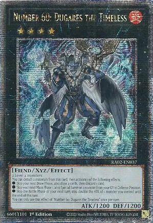 Image of Number 60: Dugares the Timeless (Quarter Century Secret Rare) [RA02-EN037] Quarter Century Secret Rare