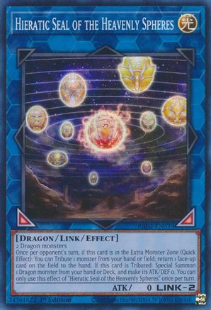 Image of Hieratic Seal of the Heavenly Spheres [RA02-EN039] Super Rare