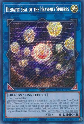 Image of Hieratic Seal of the Heavenly Spheres (Secret Rare) [RA02-EN039] Secret Rare