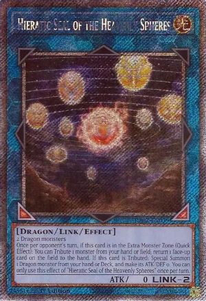 Image of Hieratic Seal of the Heavenly Spheres (Platinum Secret Rare) [RA02-EN039] Platinum Secret Rare